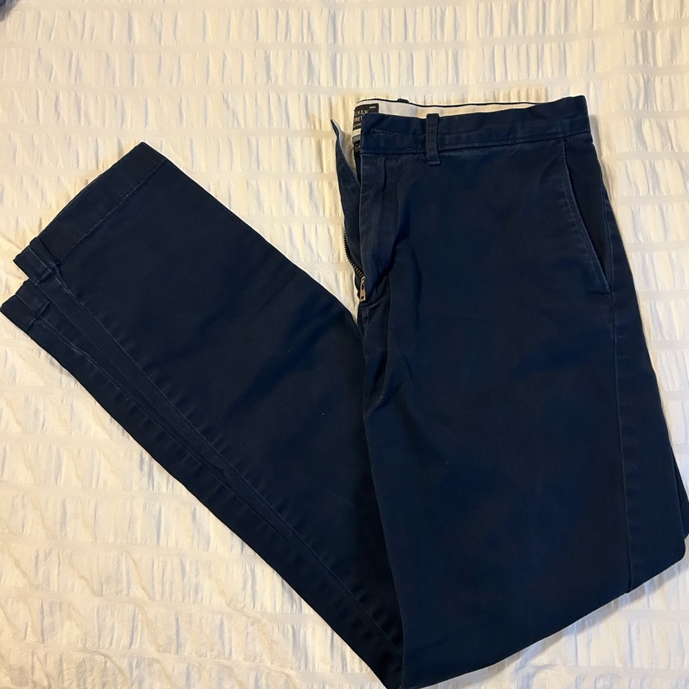 J. Crew Blue Chinos Tailored Straight Leg